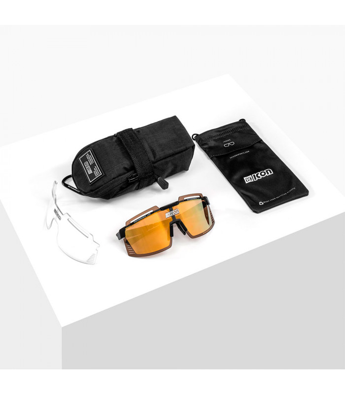 GAFAS SCICON AEROWATT FOZA CRYSTAL GLOSS (LENTE MULTIESPEJO BRONCE)