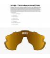 GAFAS SCICON AEROWATT FOZA CRYSTAL GLOSS (LENTE MULTIESPEJO BRONCE)