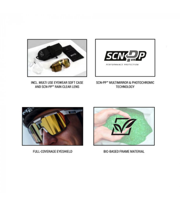 GAFAS SCICON AEROWATT FOZA CRYSTAL GLOSS (LENTE MULTIESPEJO BRONCE)