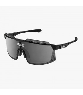 GAFAS SCICON AEROWATT FOZA BLACK GLOSS (LENTE MULTIESPEJO PLATA)