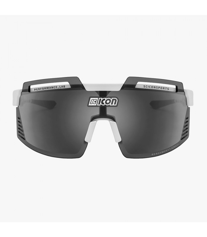 GAFAS SCICON AEROWATT FOZA WHITE GLOSS (LENTE MULTIESPEJO PLATA)