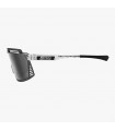 SCICON AEROWATT FOZA CRYSTAL GLOSS SUNGLASSES (MULTIMIRROR SILVER LENS)