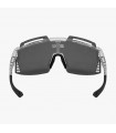 SCICON AEROWATT FOZA CRYSTAL GLOSS SUNGLASSES (MULTIMIRROR SILVER LENS)