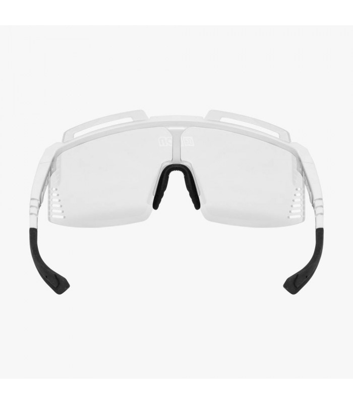 SCICON AEROWATT FOZA WHITE GLOSS SUNGLASSES (PHOTOCROMIC SILVER LENS)