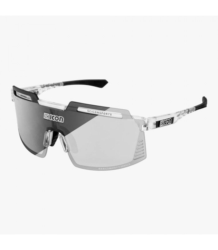 GAFAS SCICON AEROWATT FOZA CRYSTAL GLOSS (LENTE FOTOCROMÁTICA PLATA)
