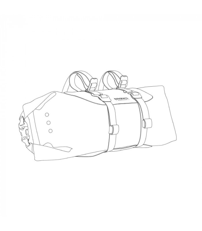 BROOKS SCAPE HANDLEBAR ROLL BAG (BLACK)