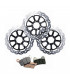 BRAKING DISCS + PADS KIT SUZUKI GSXR 600, GSXR 750 (2000-2003)