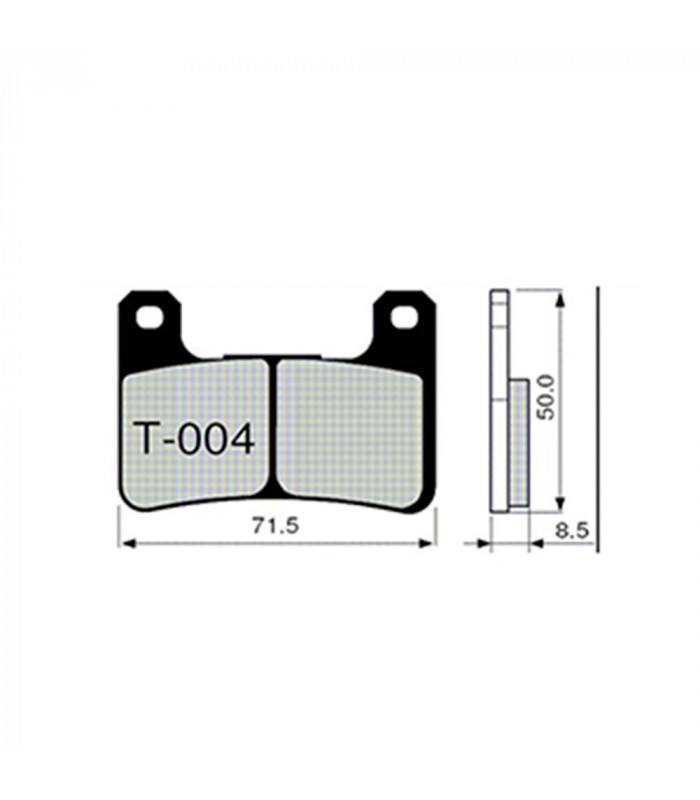 ZCOO T004 EXC BRAKE PADS KAWASAKI, SUZUKI