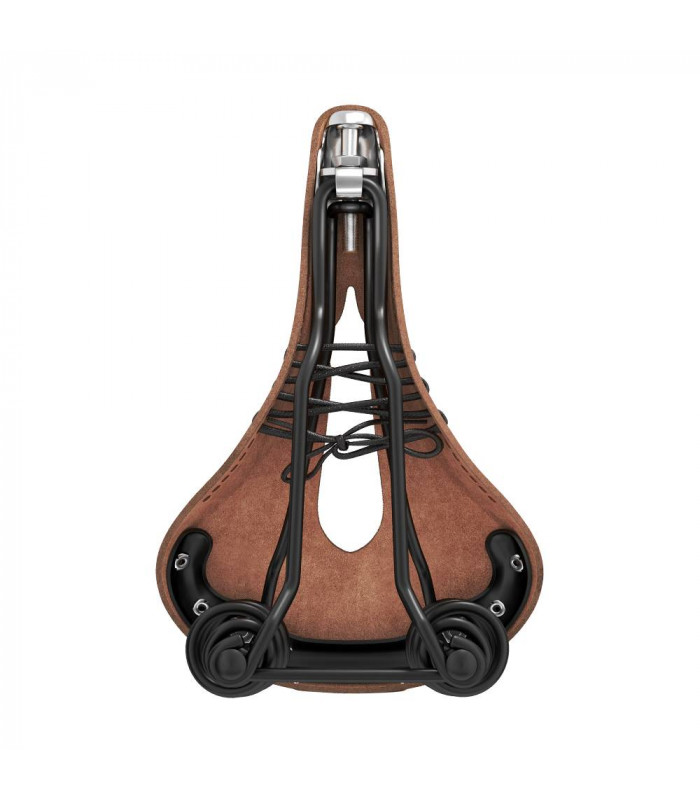 BROOKS FLYER CARVED SADDLE (BROWN)