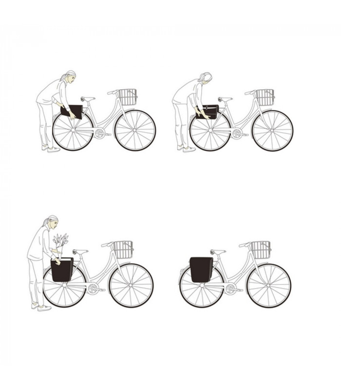 BROOKS BRICK LANE ROLL-UP PANNIERS (GOOSE BEACK/MARON)