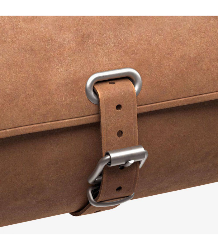 BROOKS CHALLENGE LARGE SADDLE BAG (DARK TAN)