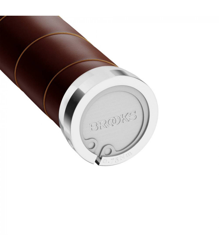 BROOKS SLENDER LEATHER GRIPS (BROWN/100 MM-100 MM)