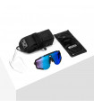 SCICON AEROSCOPE WHITE SUNGLASSES (MULTIMIRROR BLUE LENS)