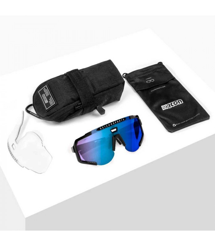 GAFAS SCICON AEROSCOPE CRYSTAL (LENTE MULTIESPEJO AZUL)