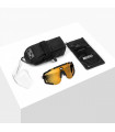 SCICON AEROSCOPE WHITE SUNGLASSES (MULTIMIRROR BRONZE LENS)