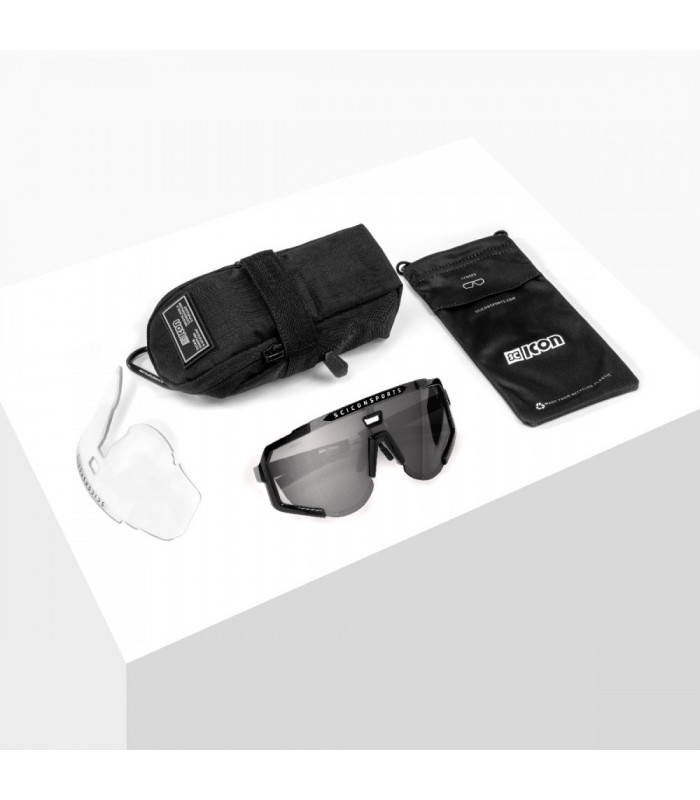 SCICON AEROSCOPE ANTHRACITE GREY SUNGLASSES (MULTIMIRROR SILVER LENS)