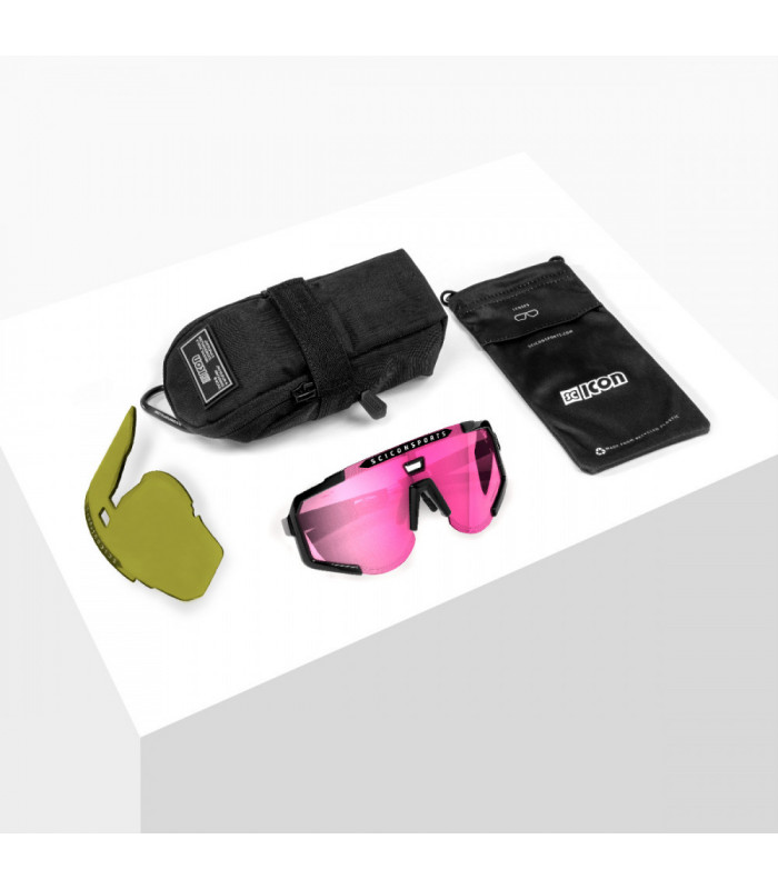 GAFAS SCICON AEROSCOPE BLANCAS (LENTE ROSA)