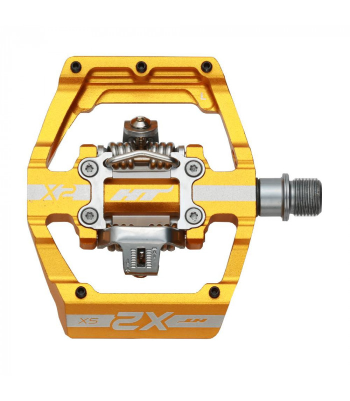 PEDALES BMX HT X2-SX (DORADO)