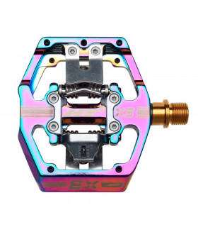 HT X3 TITANIUM SPINDLE DOWNHILL-ENDURO PEDALS (OIL SLICK)