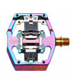 HT X3 TITANIUM SPINDLE DOWNHILL-ENDURO PEDALS (OIL SLICK)