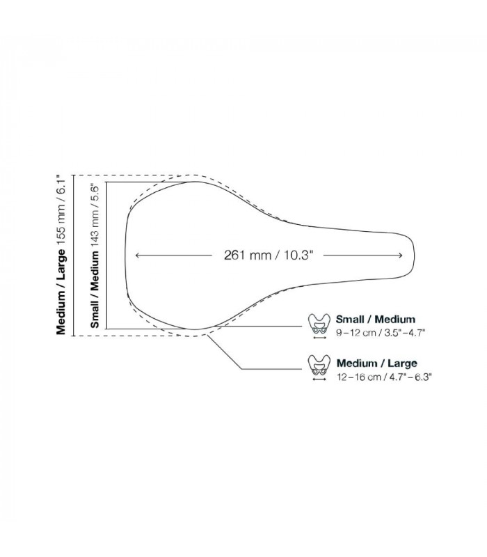 ERGON SM SPORT GEL WOMEN SADDLE (STEALTH)