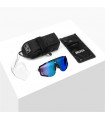 SCICON AEROSCOPE BLACK SUNGLASSES (MULTIMIRROR BLUE LENS)