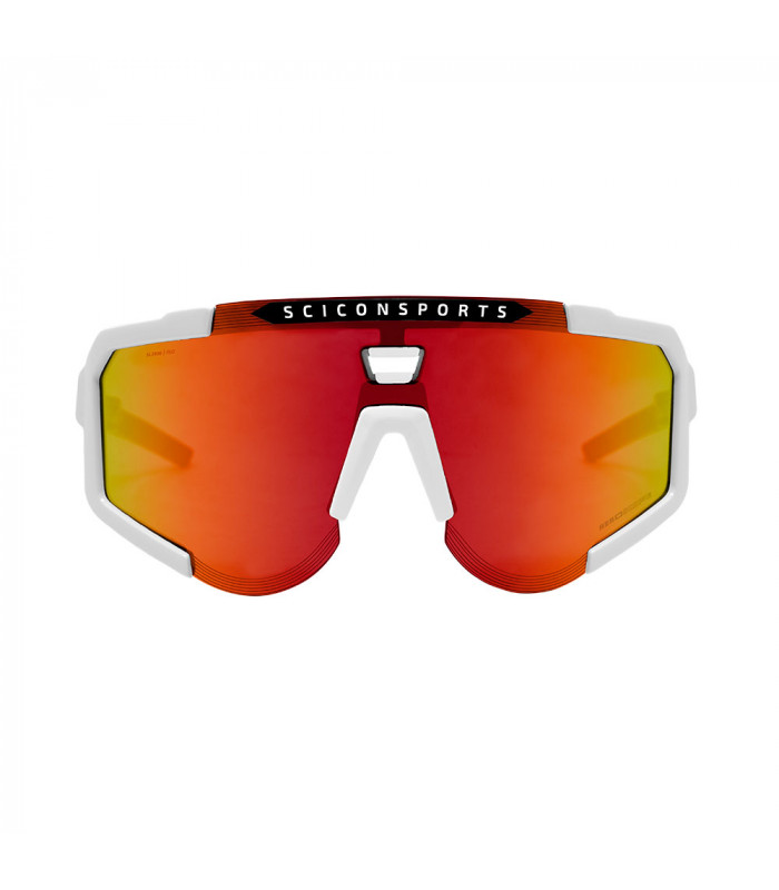 GAFAS SCICON AEROSCOPE BLANCAS (LENTE MULTIESPEJO ROJO)