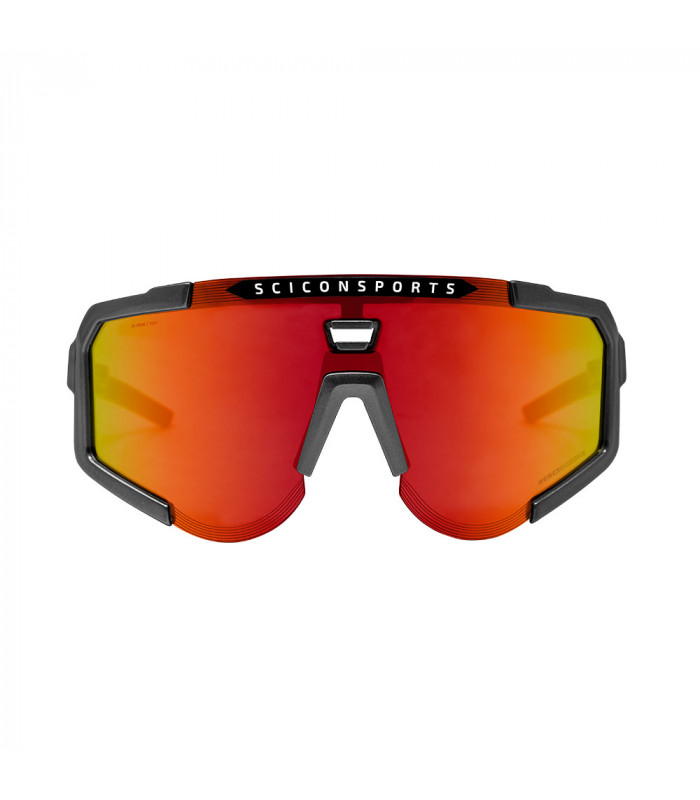 SCICON AEROSCOPE GREY ANTHRACITE SUNGLASSES (MULTIMIRROR RED LENS)