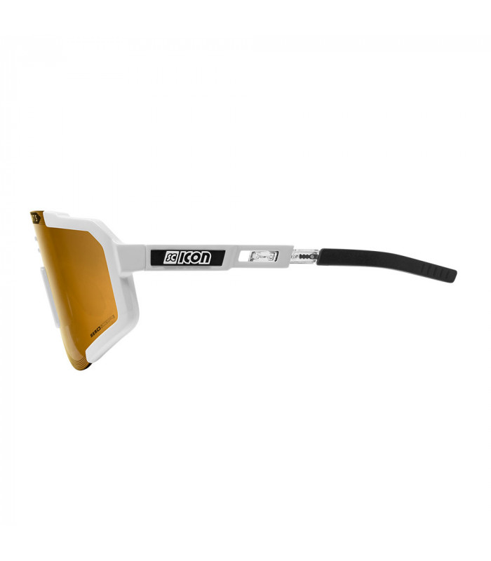 SCICON AEROSCOPE WHITE SUNGLASSES (MULTIMIRROR BRONZE LENS)
