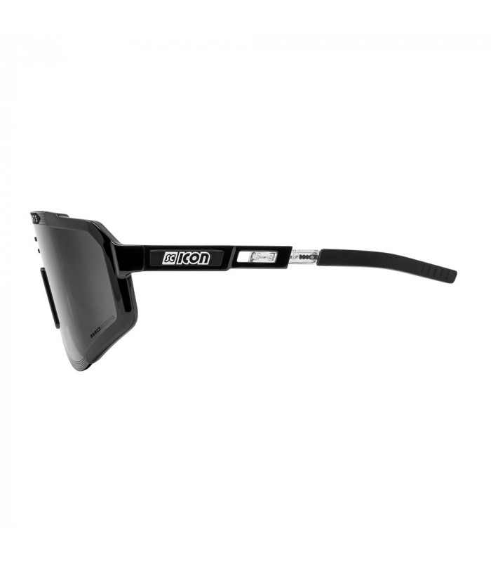 SCICON AEROSCOPE BLACK SUNGLASSES (MULTIMIRROR SILVER LENS)