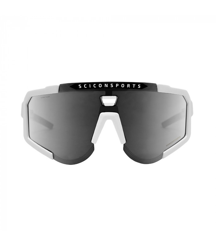 GAFAS SCICON AEROSCOPE BLANCAS (LENTE MULTIESPEJO PLATA)