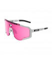 SCICON AEROSCOPE WHITE SUNGLASSES (PINK LENS)