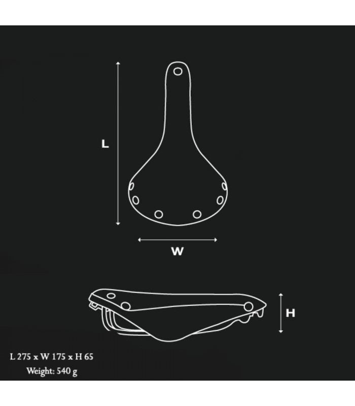 SILLÍN BROOKS B17 SPECIAL (NEGRO)