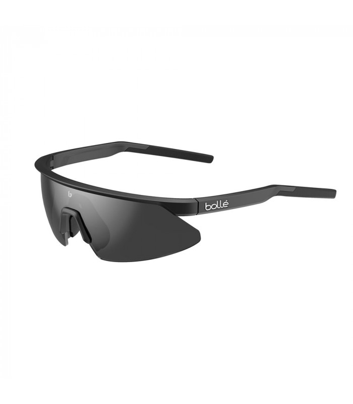 BOLLE MICRO EDGE BLACK MATTE SUNGLASSES (TNS GUN LENS)