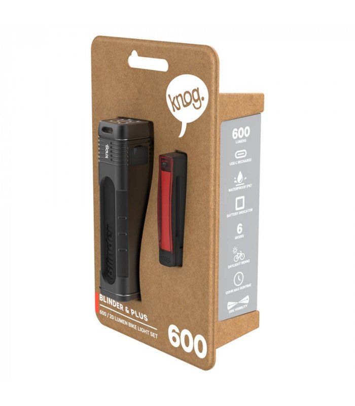 JUEGO LUCES KNOG BLINDER 600 + PLUS 20