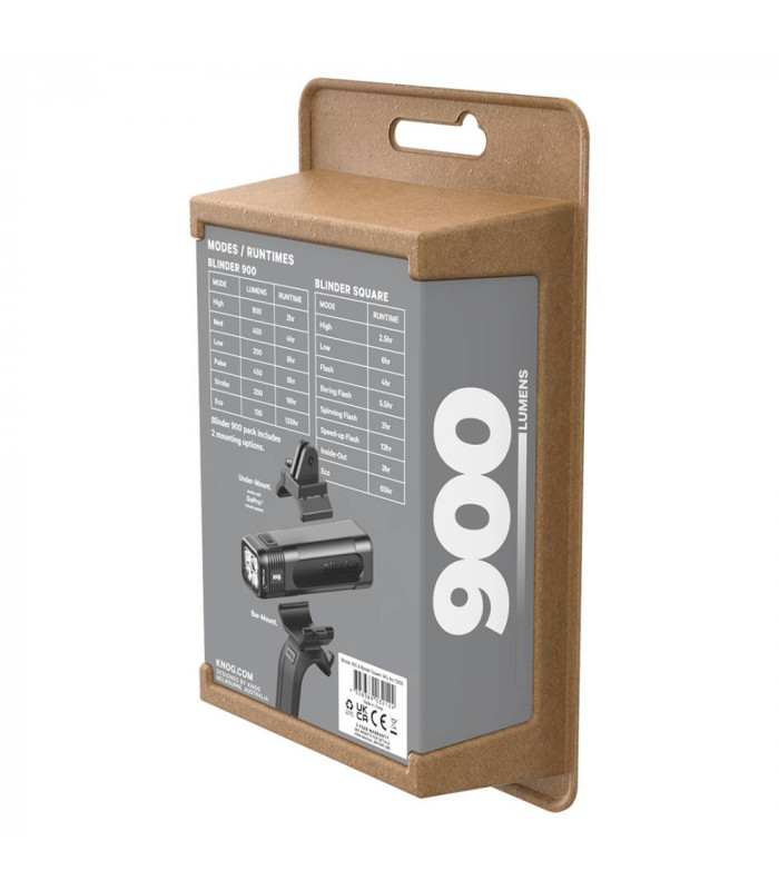 JUEGO LUCES KNOG BLINDER 900 + BLINDER SQUARE