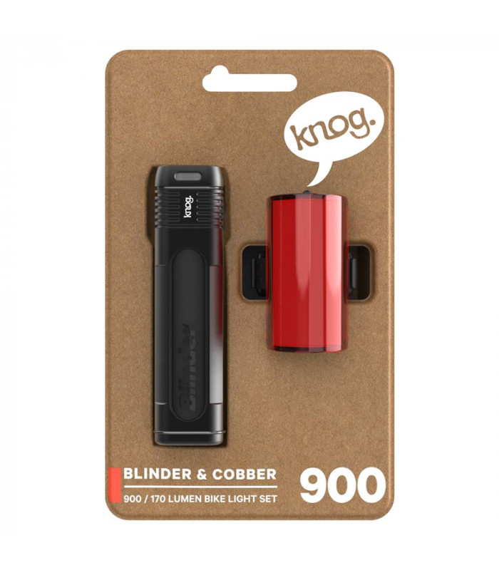 JUEGO LUCES KNOG BLINDER 900 + MID COBBER