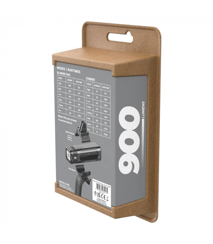 JUEGO LUCES KNOG BLINDER 900 + MID COBBER