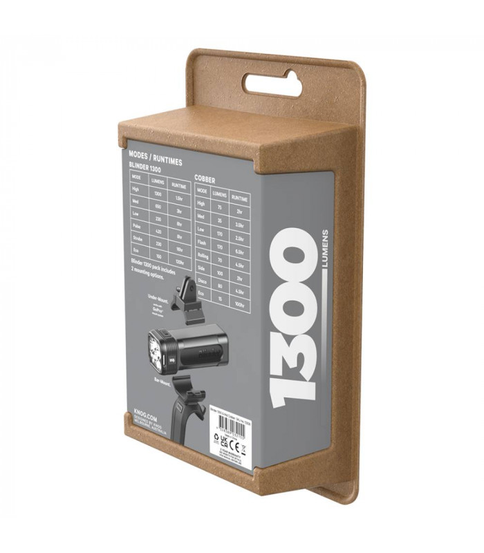 KNOG BLINDER 1300 + MID COBBER LIGHTS SET