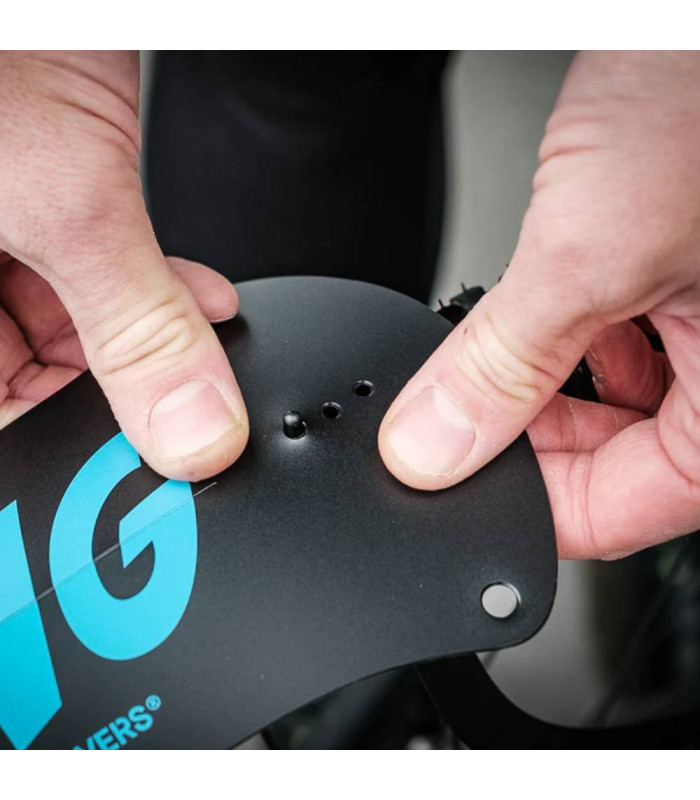 ASS SAVERS WIN WING 2 GRAVEL REAR MUDGUARD (BLACK DOTS)