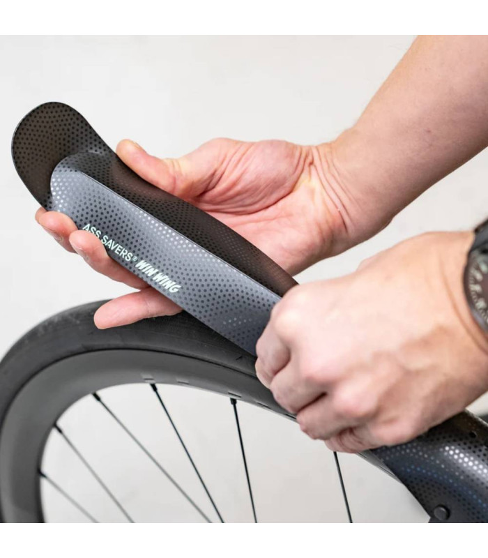 ASS SAVERS WIN WING ROAD 2 REAR FENDER (BLACK DOT)