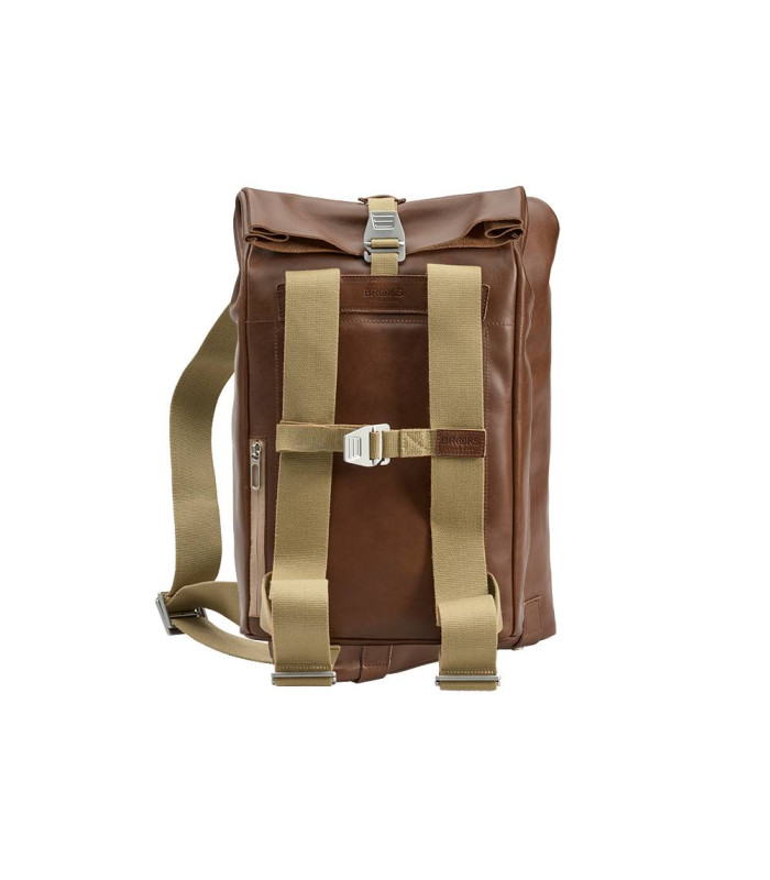 BROOKS PICKWICK LEATHER BACKPACK 12L (DARK TAN BROWN)