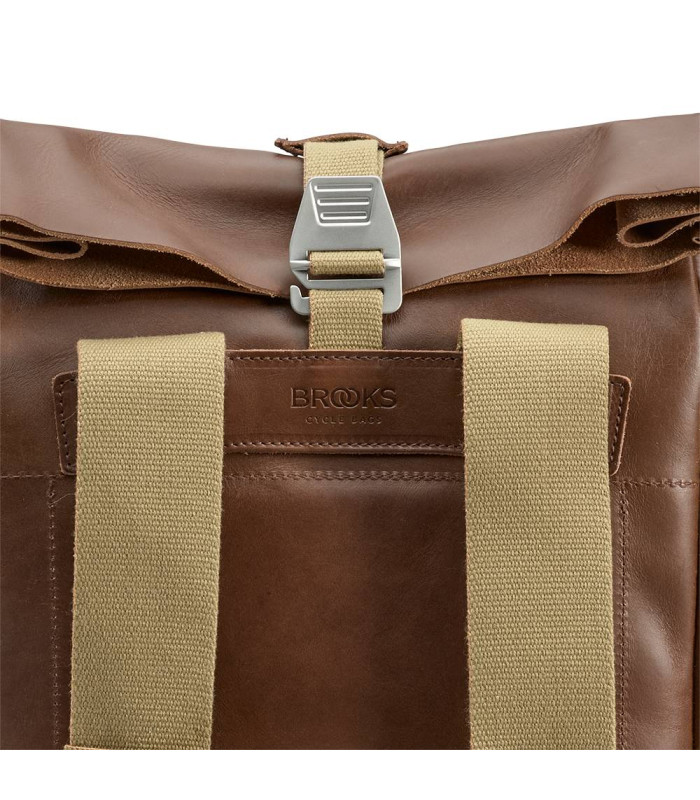 BROOKS PICKWICK LEATHER BACKPACK 12L (DARK TAN BROWN)