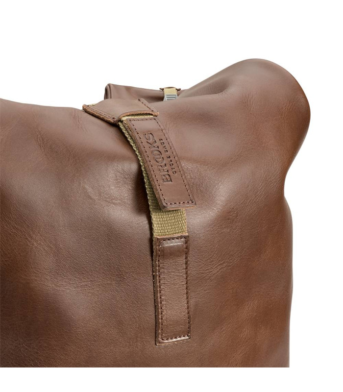 BROOKS PICKWICK LEATHER BACKPACK 12L (DARK TAN BROWN)
