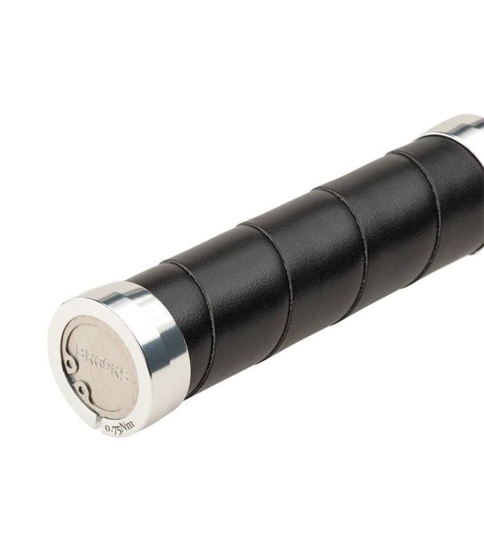 BROOKS SLENDER LEATHER GRIPS (BLACK/130 MM-130 MM)