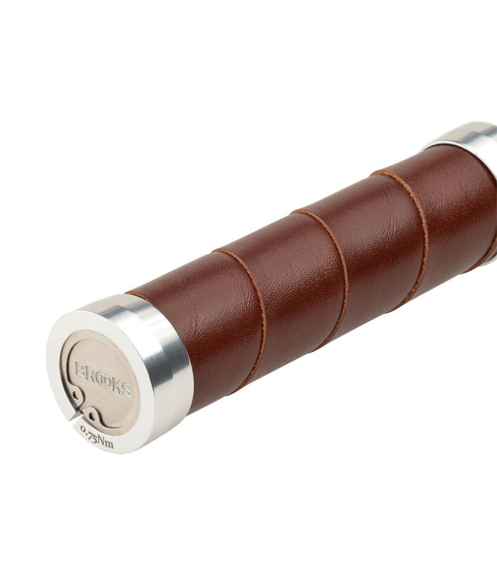 BROOKS SLENDER LEATHER GRIPS (BROWN/130 MM-130 MM)
