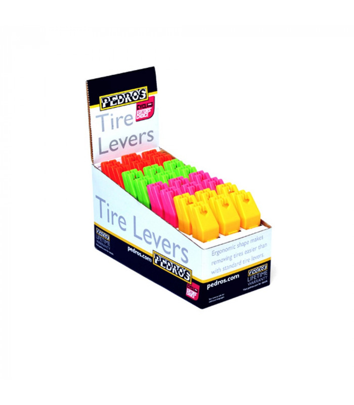 PEDRO'S LEVERS DISPLAY BOX (24 PAIRS/4 COLORS)