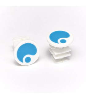 ERGON GA2, GA2 FAT, GA3 END PLUGS (BLUE)