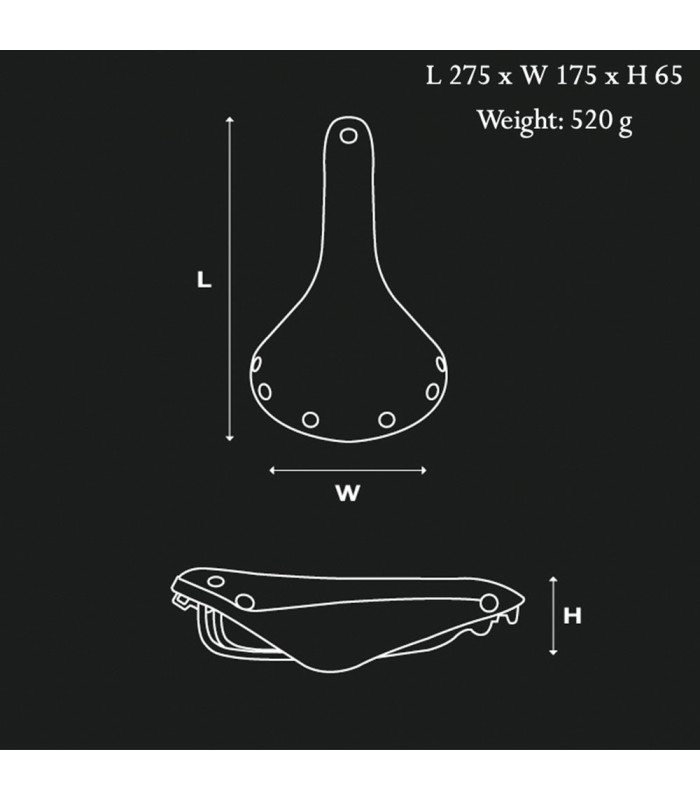 BROOKS B17 SADDLE (BLACK)