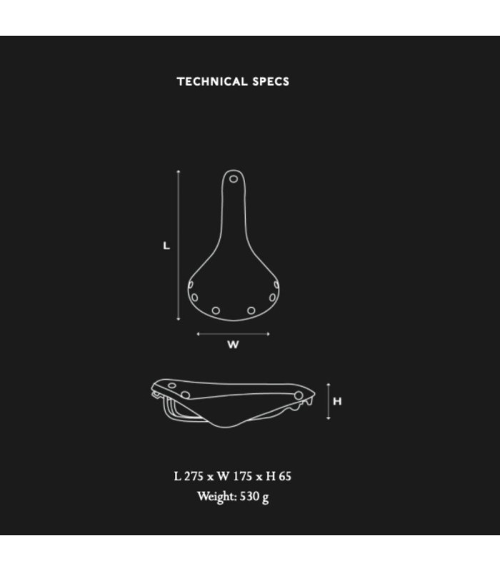 BROOKS B17 SOFTENED SADDLE (AGED)